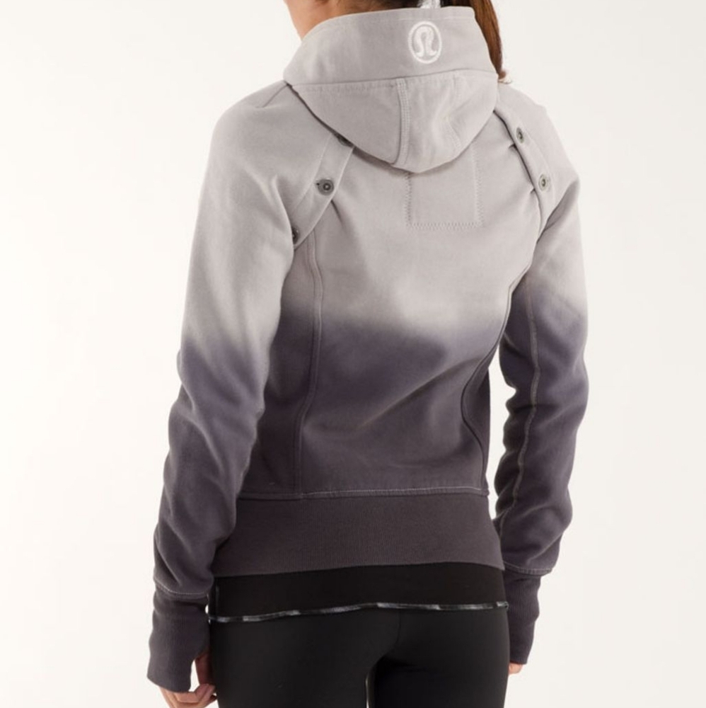 lululemon athletica Ombre Gray Hoodie Jacket